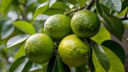 Obraz premium lime tree with fruits