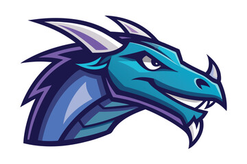 Esporta vector logo dragon, dragon icon, dragon head, vector sticker.