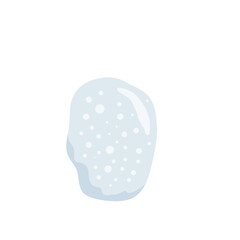 Winter frozen snow ball illustration 