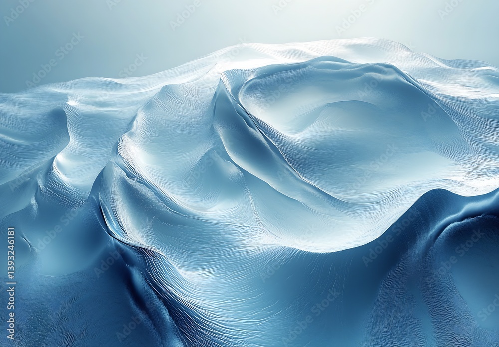 Leinwandbilder Smooth Textured Water Creating Soft Undulating Waves Under Bright Lighting : Generative AI