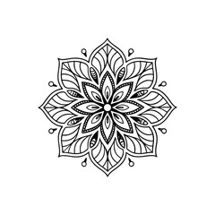 Mandala abstract floral Design 