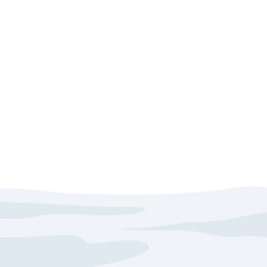 Winter landscape with drifts of snow. Vector illustration.