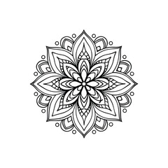 Mandala abstract floral Design 