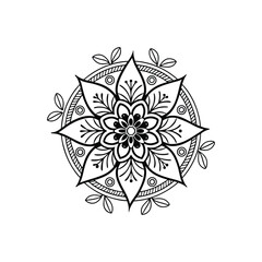 Mandala abstract floral Design 