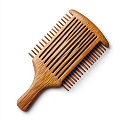 Bamboo Comb - Isolated on white background -