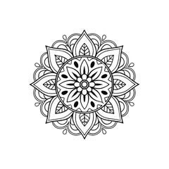 Mandala abstract floral Design 
