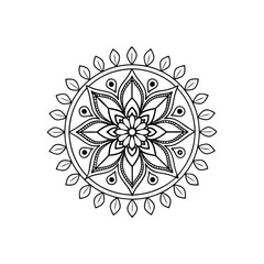 Mandala abstract floral Design 