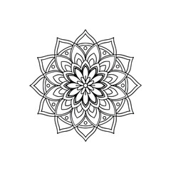 Mandala abstract floral Design 