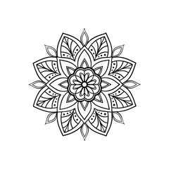 Mandala abstract floral Design 