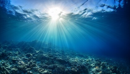 Fototapeta premium sunlight in ocean