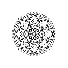 Mandala abstract floral Design 