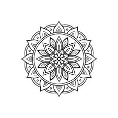 Mandala abstract floral Design 