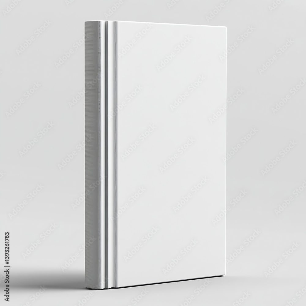 Poster blank white book mockup clean cover for presentations design templates and publishing projects with 