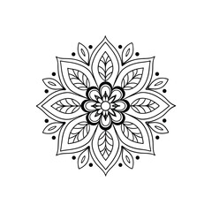 Mandala abstract floral Design 