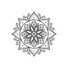 Mandala abstract floral Design 