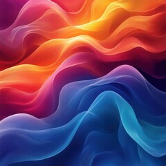 Obraz premium Abstract vibrant wavy colorful design