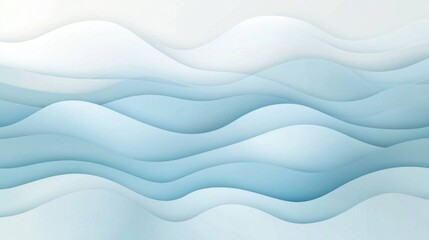 Elegant abstract wave pattern in soft blue tones for modern design projects