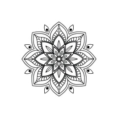 Mandala abstract floral Design 