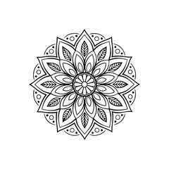 Mandala abstract floral Design 