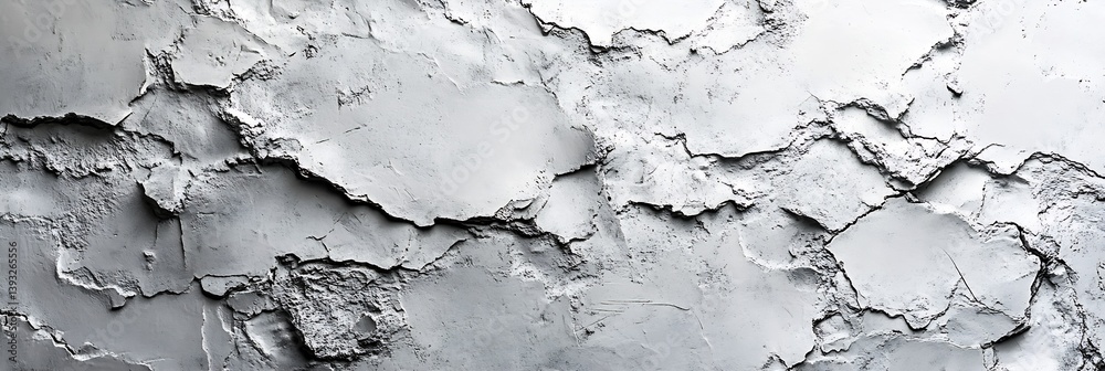 Leinwandbilder Abstract Gray Stone Texture Background  Detailed Rock Surface with Cracks and Rough Edges for Graphic Design : Generative AI