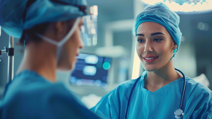 A nurse providing post-operative care instructions to a patient. stock image, hd quality, natural look, blog post, health care
