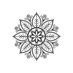 Mandala abstract floral Design 