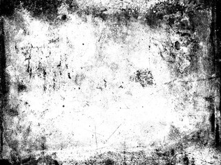 Distressed grunge texture overlay on transparent background