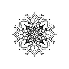 Mandala abstract floral Design 
