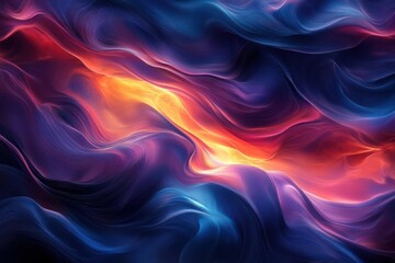 Fototapeta premium Abstract swirling, vibrant, fluid colors