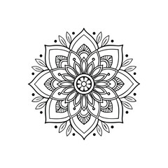 Mandala abstract floral Design 