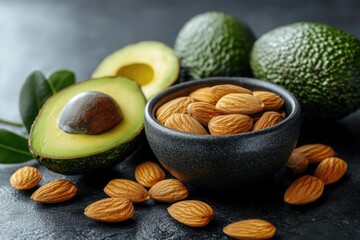 Healthy fats, almonds, and avocados.  Fresh, whole foods