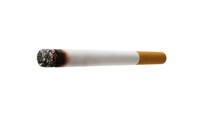 Lit cigarette illustration isolated on transparent background