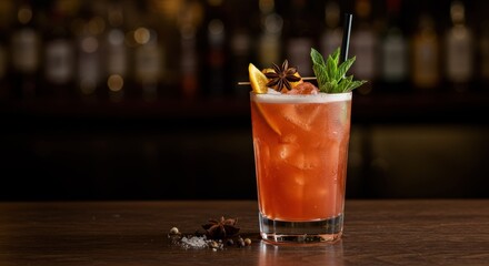 Photorealistic Cocktail in Contemporary Glass