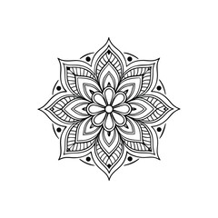 Mandala abstract floral Design 