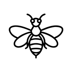 Fototapeta premium Bee Animal outline Icons