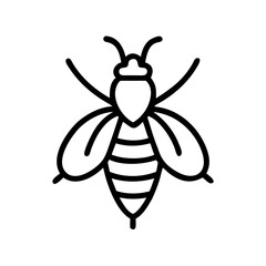 Fototapeta premium Bee Animal outline Icons