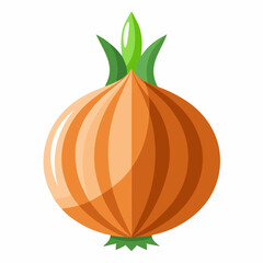 Onion icon on white background