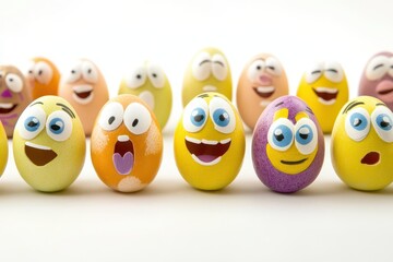 Playful colorful eggs for celebration