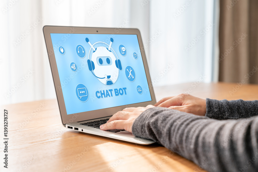Poster chatbot software application for modish online business that automatically reply to customer questio