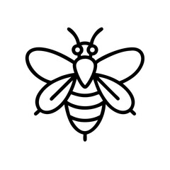 Fototapeta premium Bee Animal outline Icons