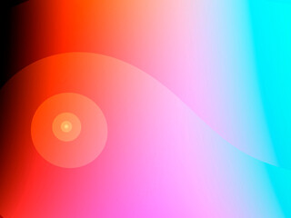 abstract beautiful background, red circle with wave