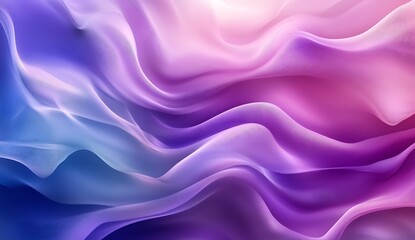 Aesthetic swirls of pink and blue producing a soft abstract background with flowing waves and gentle hues : Generative AI