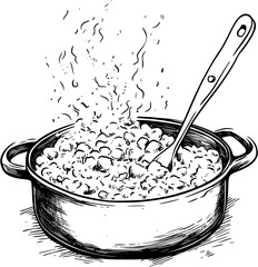 Mac and Cheese coloring book vector design, Mac and Cheese vector graphic