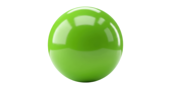 Isolated Green Ball
