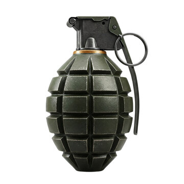 hand grenade isolated on transparent background 
