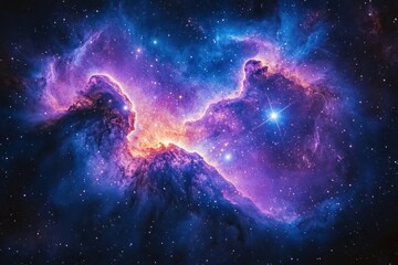 Obraz premium Colorful nebulae in deep space