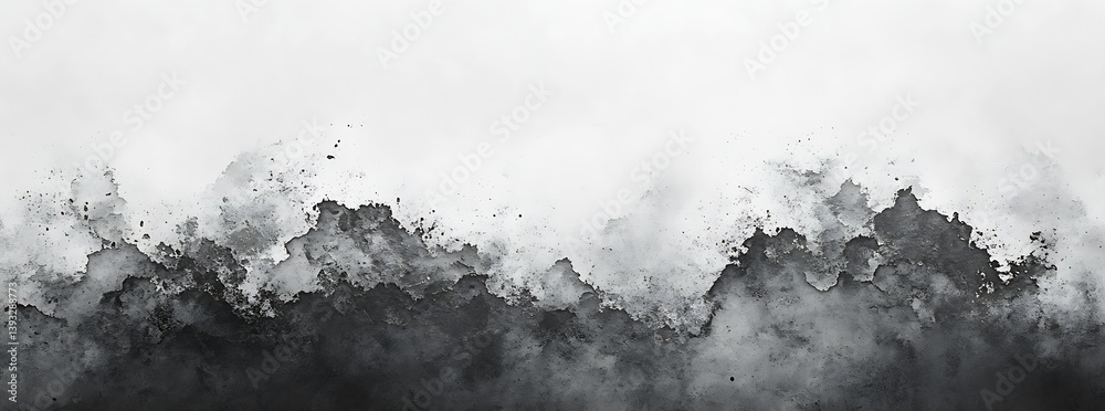 Poster abstract black and white ink wash painting texture minimalist backdrop with grungy details for creat