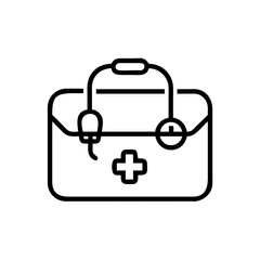 Icon of a doctorchest / first aid kit