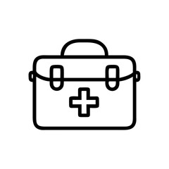Obraz premium Icon of a doctorchest / first aid kit