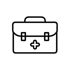 Fototapeta premium Icon of a doctorchest / first aid kit